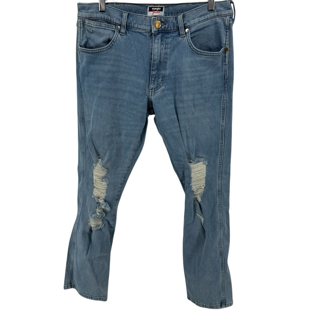 Wrangler Fender Jeans Men's 32x30 (fit 34×29) Greensboro Straight Leg Distressed